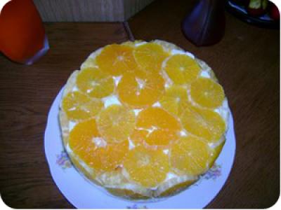 Fordított narancstorta recept fotója