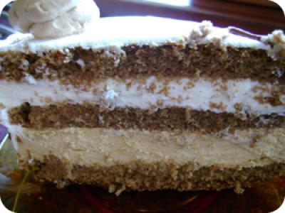Tejszínes-karamell torta recept fotója