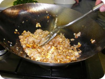 Tojásos sült rizs recept fotója
