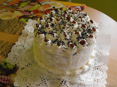 Oroszkrém torta  recept fotója