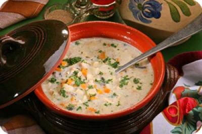 Tárkonyos pulykaragu leves recept fotója