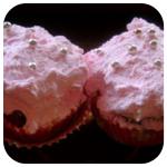 Fehércsokis - málnás muffin