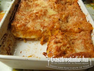 Sütőtökös lasagne recept fotója