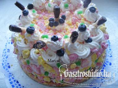 Habcsók torta recept fotója